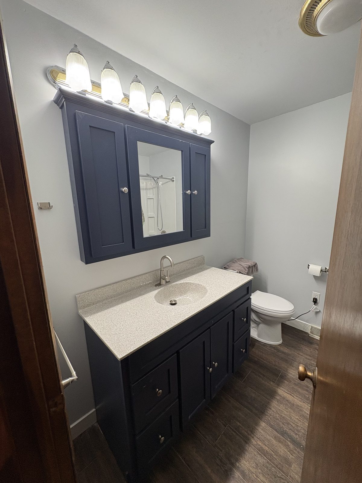 Finished remodeled bathroom