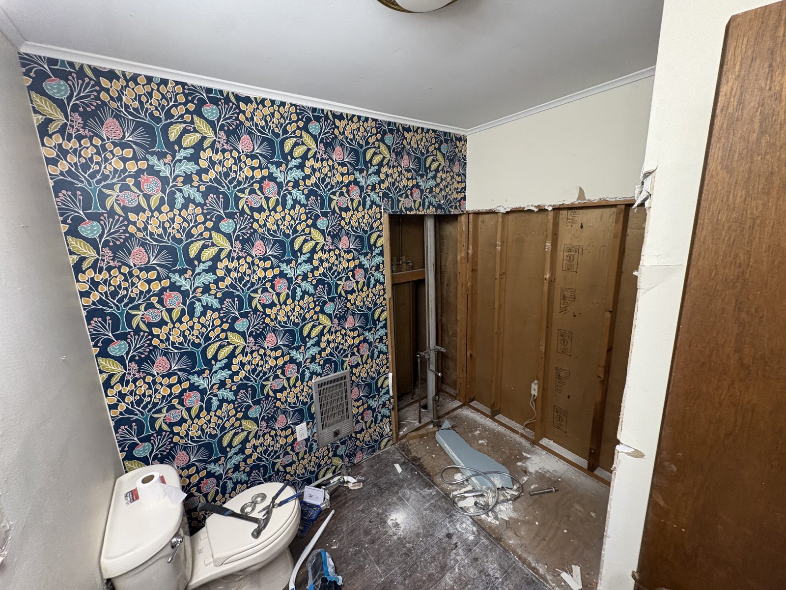 Dated bathroom before remodel